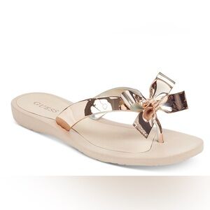 Guess Bow Sandals Rose Gold Tutu Eva